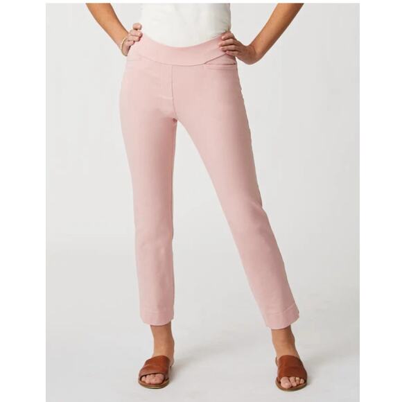 Spartina 449 Pants - Spartina 449 Womens XL Pink Maren Pull On Flat Front Summer Ankle Pants NEW